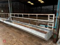 14' 6'' GALVANISED FEED BARRIER & TROUGH - 6