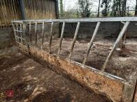 15' CATTLE FEED BARRIER & 4' GATE - 6
