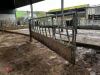 15' CATTLE FEED BARRIER & 4' GATE - 8