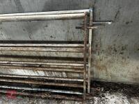 2 x 11' GALVANISED YARD GATES - 4