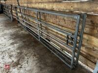 2 X 15' GALVANISED YARD GATES - 4