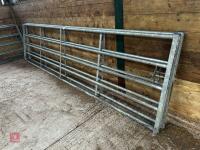 2 X 15' IAE GALVANISED YARD GATES - 4