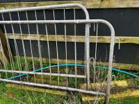 2 GALVANISED CROWD BARRIERS - 2