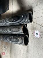 3 LENGTHS OF 4'' DRAINAGE PIPE - 2