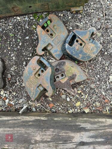 4 X 25KG CAT WEIGHTS