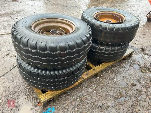 4 X WHEELS 11.5/80-15.3