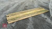 10 X 12' WOODEN POLES