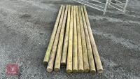 10 X 12' WOODEN POLES - 2