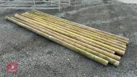 10 X 12' WOODEN POLES - 3