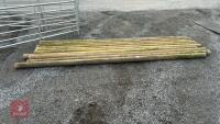 10 X 12' WOODEN POLES - 4