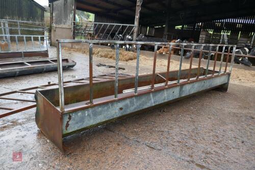 15' CATTLE FEED BARRIER & TROUGH