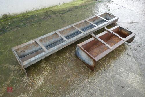 2 GALVANISED TROUGHS