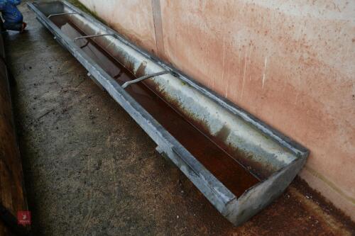 14' GALVANISED CATTLE FEED TROUGH