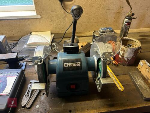 ERBAUER 200MM 240V TWIN BENCH GRINDER