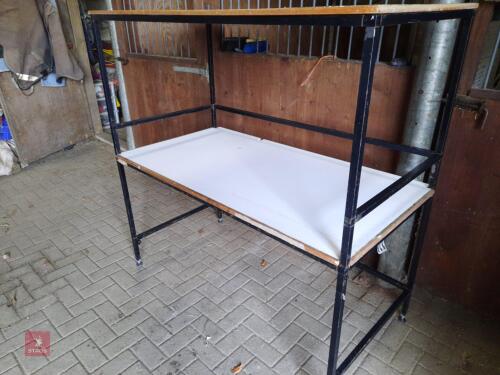 SELF ASSEMBLY SHELVING/ BENCHES