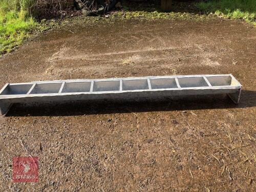 8' 6'' GALVANISED FEED TROUGH