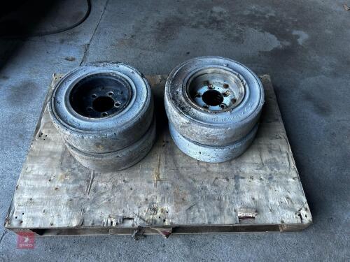 4 X 4.00 X 8 WHEELS & TYRES