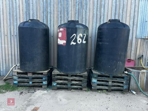 3 BLACK JUICE TANKS
