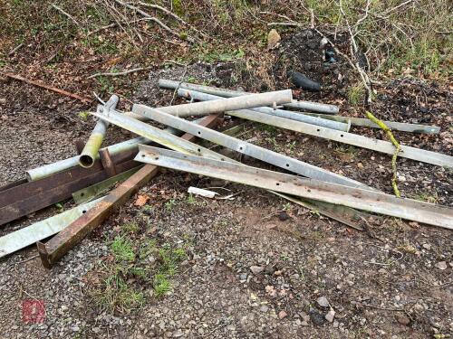 QTY OF HANGING POSTS/ANGLE IRON