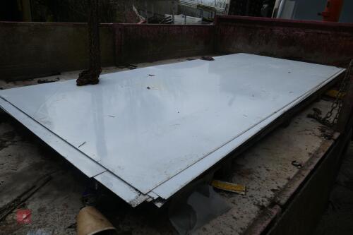 5 SHEETS OF 3M X 1.25M ALUMINIUM