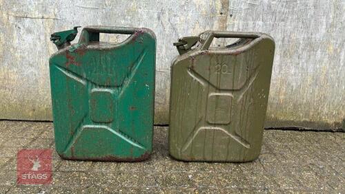 2 X 20LTR JERRY CANS