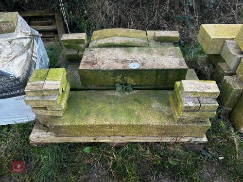 PALLET OF ASSORTED GRANITE BLOCKS (3)