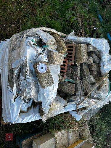 PALLET OF CROPPED GRANITE SETS (8)