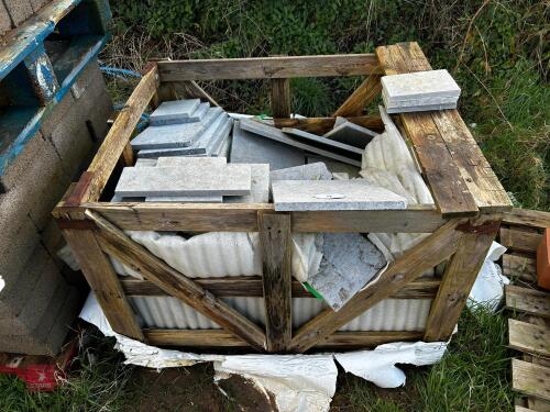 PALLET OF STONE TILES (9)