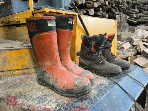 2 PAIRS OD SAFETY BOOTS