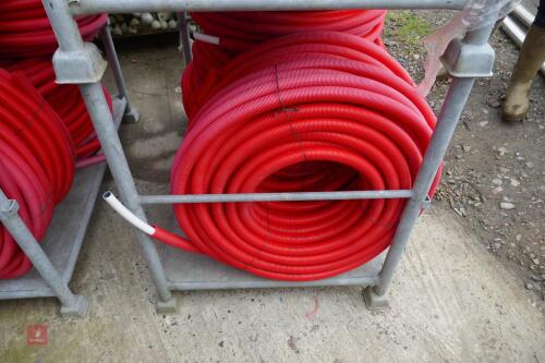 7 ROLLS OF INSULATED UNDERFLOOR PIPE