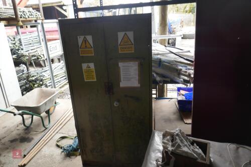 LRG METAL STORAGE CABINET