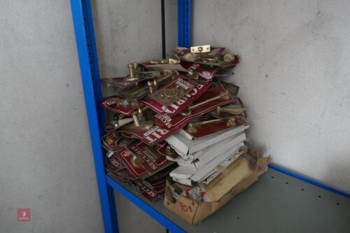 90 PIECES ASSORTED BRASS DOOR FITTINGS