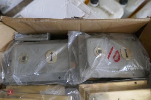 10 STEELVICTORIAN DEADBOLTS
