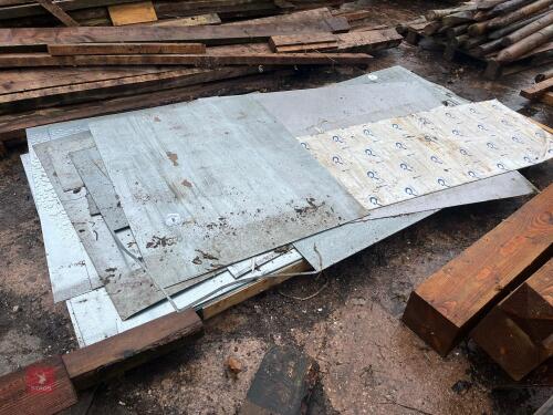 15 SHEETS OF GALVANISED TIN (9)