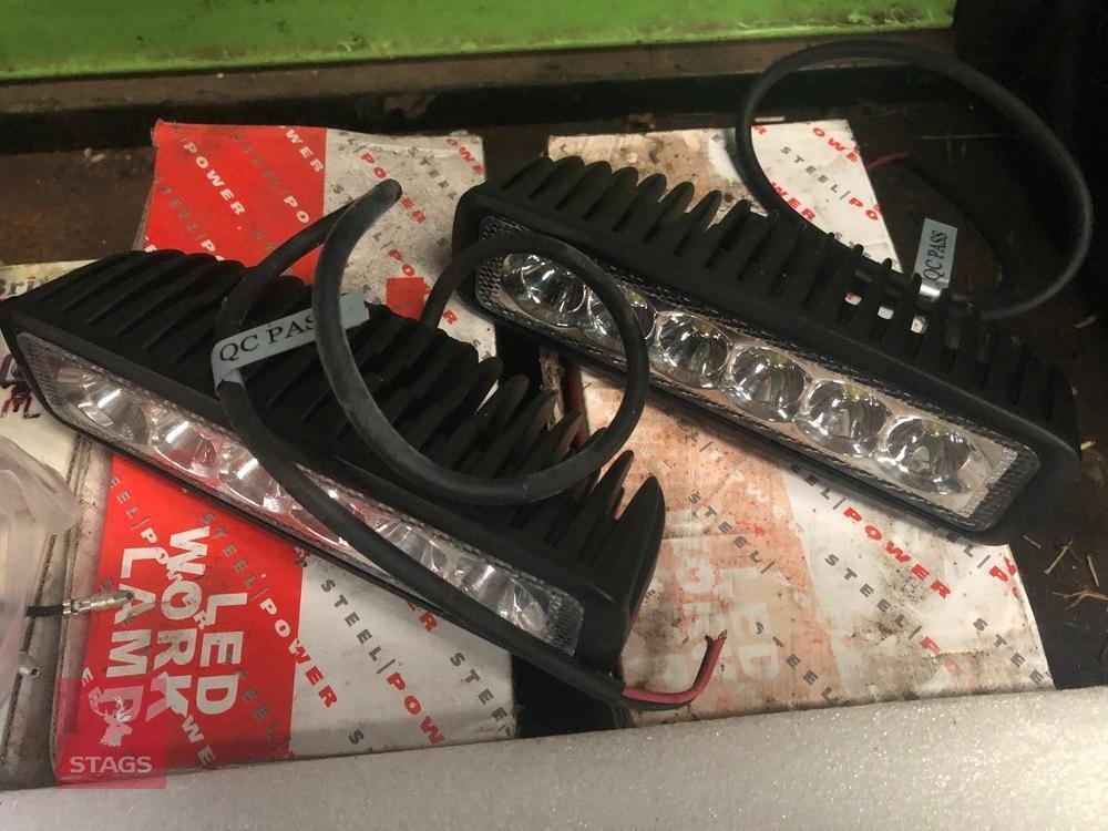 UNUSED WORK LIGHTS & LIGHT BAR
