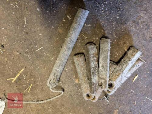 SELECTION OF OLD DOOR WEIGHTS