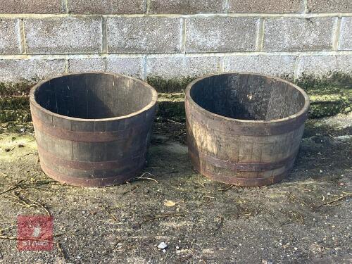 2 LARGE PLANT POTS