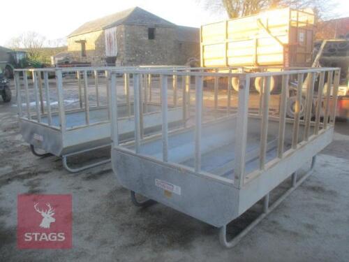 2 X BATEMAN 3M CATTLE FEEDERS