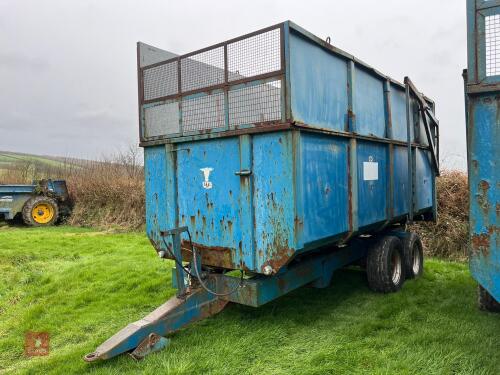 WEST 10T TWIN AXLE SILAGE TRAILER