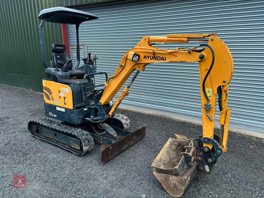 2016 HYUNDAI ROBEX 17Z-9A MINI DIGGER