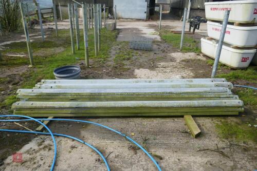 26 X GALVANISED 3.5M CRASH BARRIERS