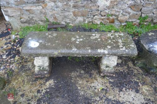 SANDSTONE BENCH ON SQUIRRELS (9)