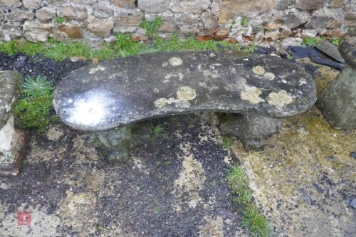SANDSTONE BENCH ON LIONS (10)