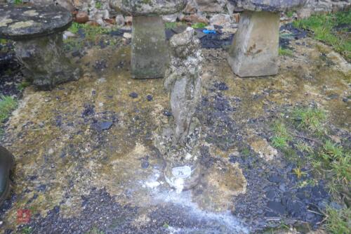 ORNATE SANDSTONE STATUE OF MERMIAID