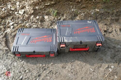 2 MILWAUKEE PLASTIC TOOL CASES