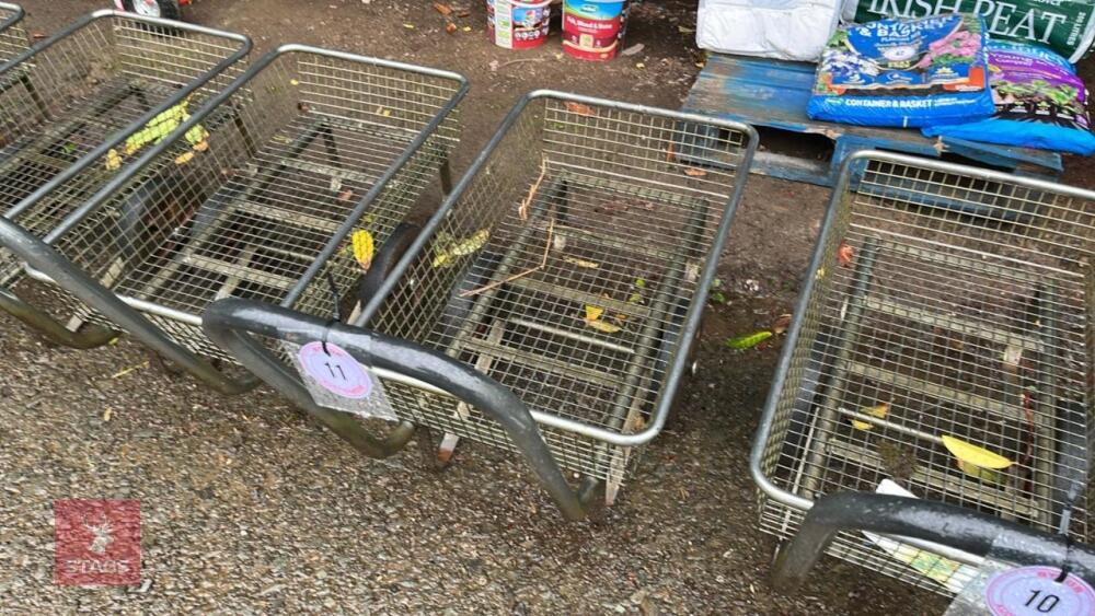 3' X 1' 10'' METAL PLANT TROLLEY