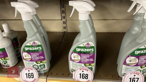 2X 750ML SPRAY BOTTLES OF GRAZERS G3