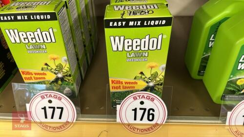 5X250ML BOXES OF WEEDOL LAWN WEED KILLER