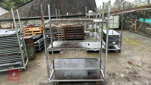 DANISH PLANT TROLLY ON CASTOR WHEELS