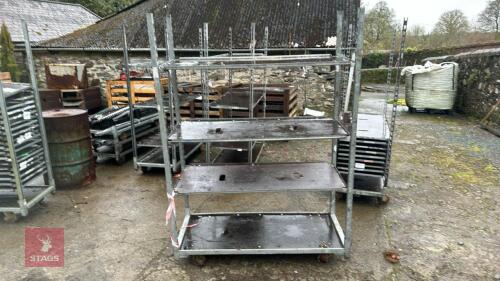 DANISH PLANT TROLLY ON CASTOR WHEELS